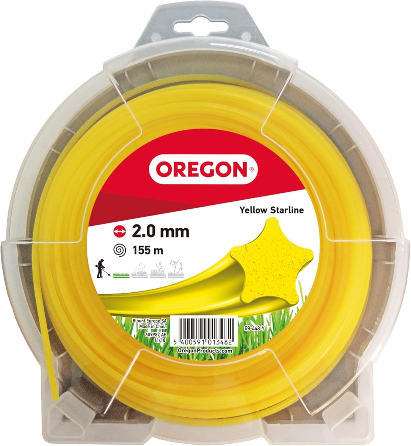 Oregon Filo a stella per decespugliatore 2 m 🪓