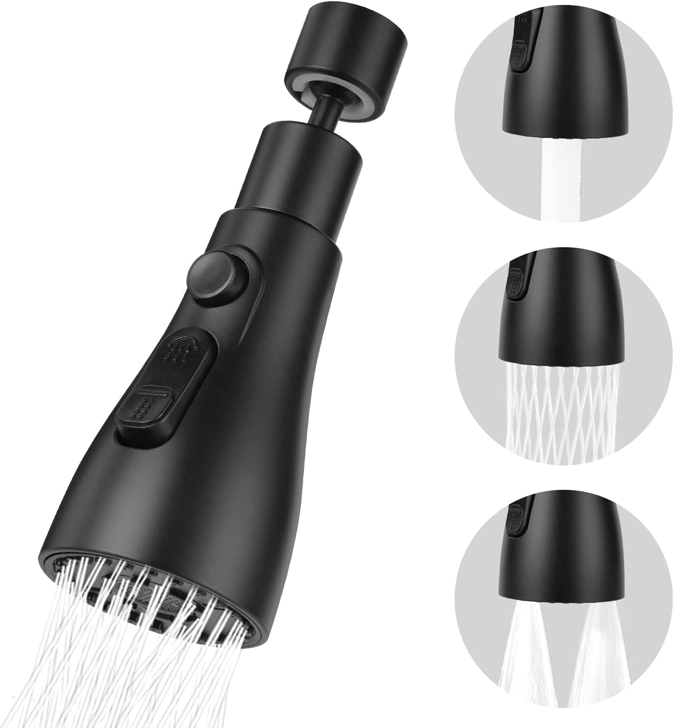 OSDUE Testa a spruzzo per rubinetto da cucina 360° 3 modalità 🎧