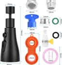 Thumbnail 2 de OSDUE Testa a spruzzo per rubinetto da cucina 360° 3 modalità 🎧