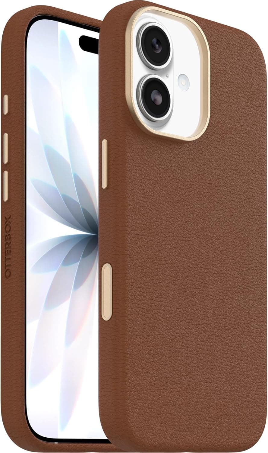 OtterBox Symmetry Series Cactus Leather MagSafe per iPhone 17, custodia sottile Marrone 📱