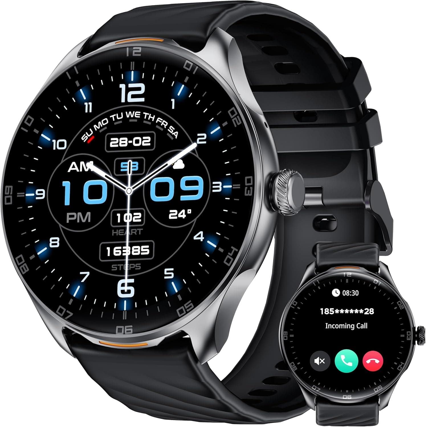 OUKITEL Smartwatch 1,39" con chiamate e SpO2 ⌚