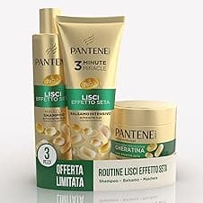 Pantene Miracles Lisci Effetto Seta shampoo 250 ml + balsamo 200 ml + maschera 300 ml 🧴