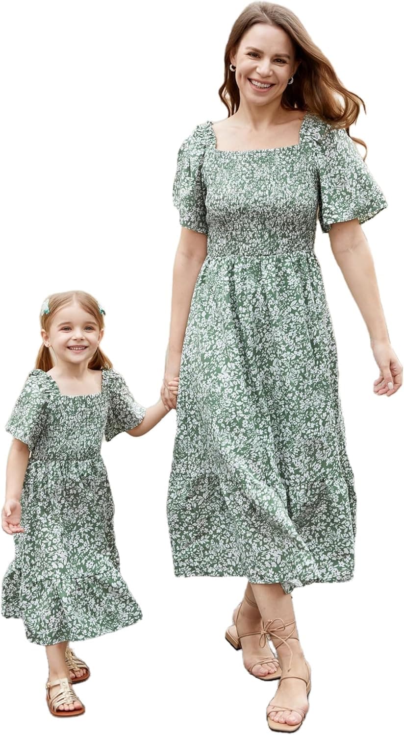 PATPAT Completi famiglia tropicali set coordinato mamma e bambina 👗