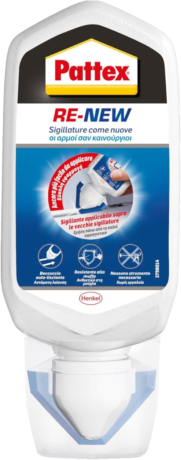 Pattex RE‑NEW Bianco sigillante per fughe 80 ml 🧰