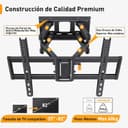 Thumbnail 3 de Perlegear Supporto TV da 37–82" girevole inclinabile, 60 kg 📺