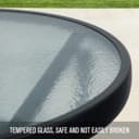 Thumbnail 3 de PHI VILLA Tavolino rotondo pieghevole in vetro e metallo 🪑