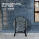 Thumbnail 5 de PHI VILLA Tavolino rotondo pieghevole in vetro e metallo 🪑