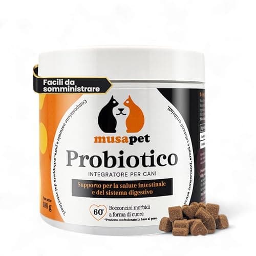 PROBIOTICI per cani 60 snack naturali, con Bacillus velezensis 🐶