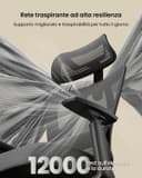 Thumbnail 5 de ProtoArc EC100 Sedia da ufficio ergonomica con cuscino 10 cm 🪑