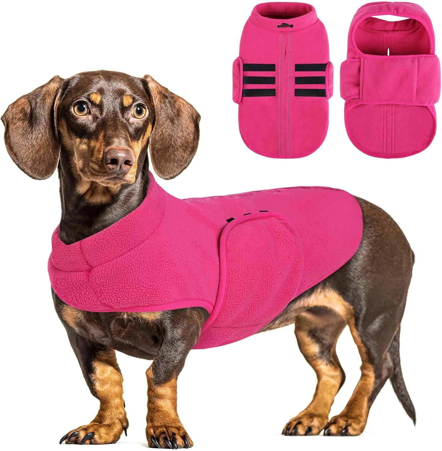 PUZAUKAL Maglione per Cani con Imbracatura Rosa L 🐶