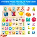 Thumbnail 5 de QUOKKA Puzzle educativo in legno per bambini 1–6 anni 🧩