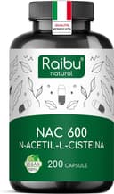 Thumbnail principal de Raibu NAC N‑Acetil‑Cisteina 600 mg, 200 capsule 💊