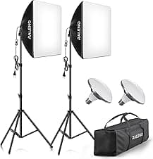 RALENO Softbox 50W Set luci 5500K per studio fotografico 📷