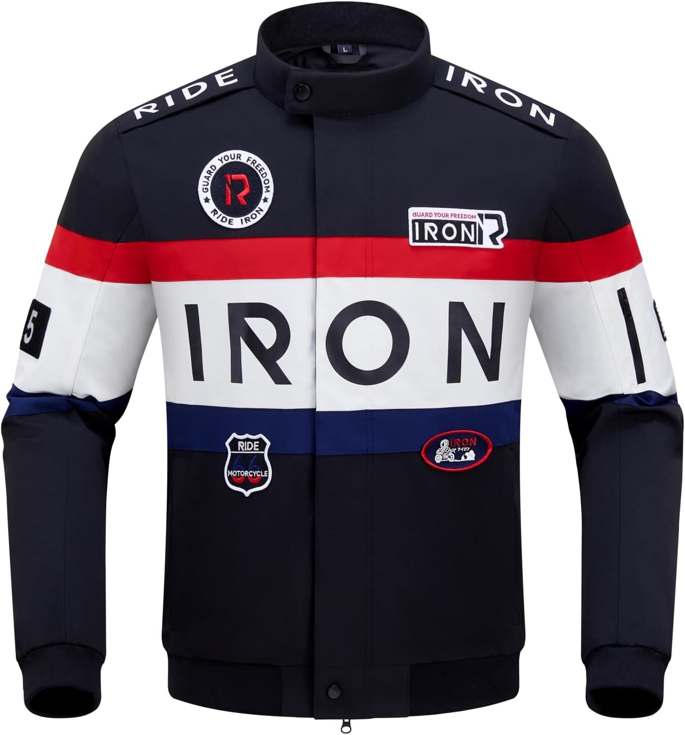 RIDEIRON Giacca moto uomo 4 stagioni con protezioni CE 🧥