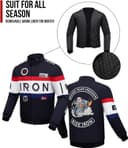 Thumbnail 5 de RIDEIRON Giacca moto uomo 4 stagioni con protezioni CE 🧥