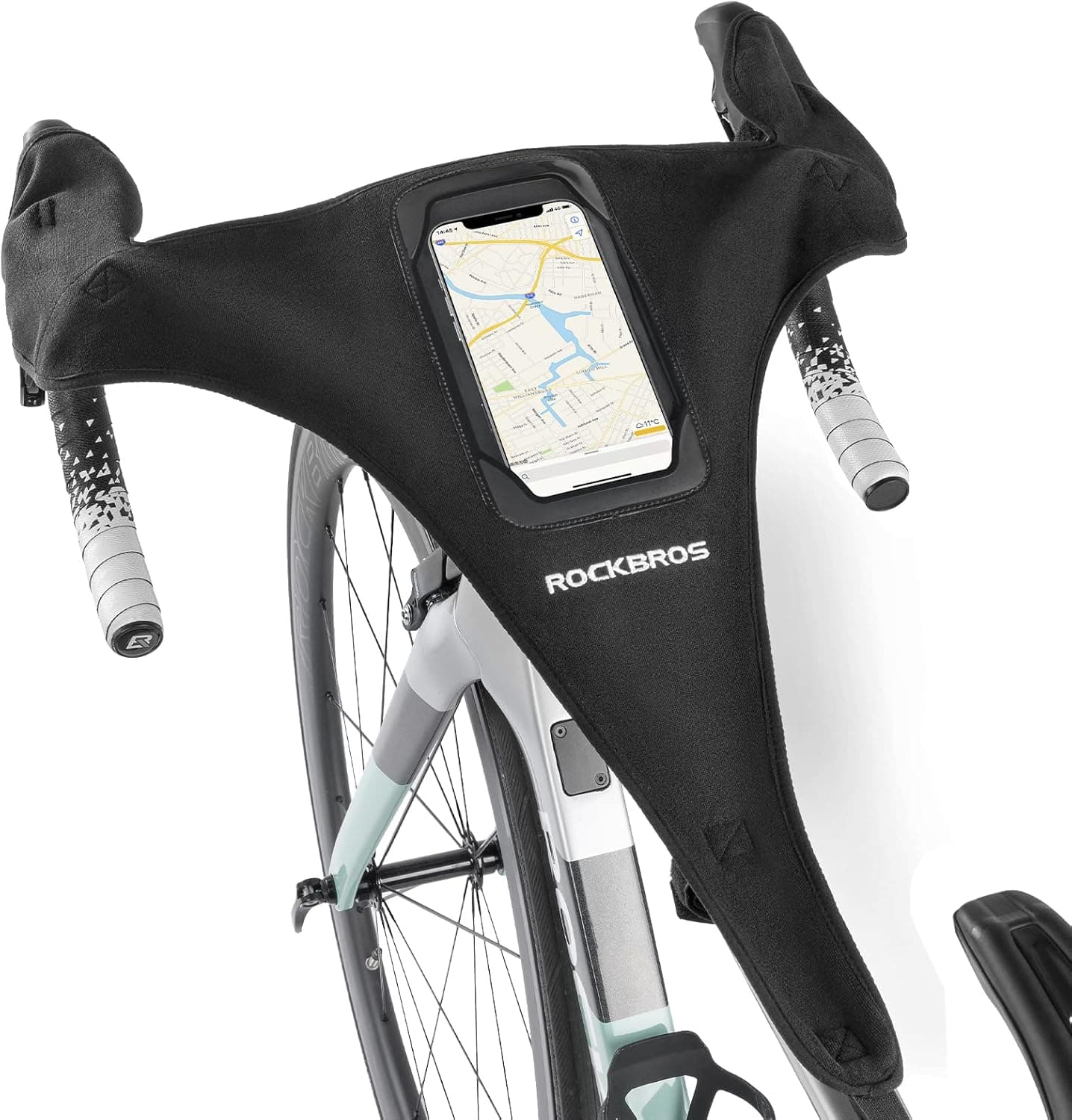 ROCKBROS Protezione anti‑sudore per telaio bici con custodia 📱