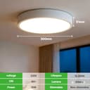 Thumbnail 7 de sailsco Plafoniera LED rotonda Ø30 cm 15W 3150 lm 4000K 💡