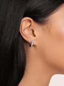 Thumbnail 2 de SINGULARU Alma Pink orecchino singolo cerchio in ottone placcato oro 18Kt 💍