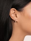 Thumbnail 5 de SINGULARU Alma Pink orecchino singolo cerchio in ottone placcato oro 18Kt 💍