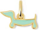 Thumbnail principal de SINGULARU Charms Mini Teckel in smalto, ciondolo in ottone placcato oro 18Kt 🐶