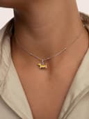 Thumbnail 4 de SINGULARU Charms Mini Teckel in smalto, ciondolo in ottone placcato oro 18Kt 🐶