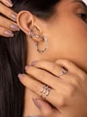 Thumbnail 5 de SINGULARU Orecchini cerchio Lake in ottone placcato oro 18Kt 💍