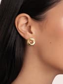 Thumbnail 5 de SINGULARU Orecchini Orbita in acciaio placcato oro 18Kt 🎧