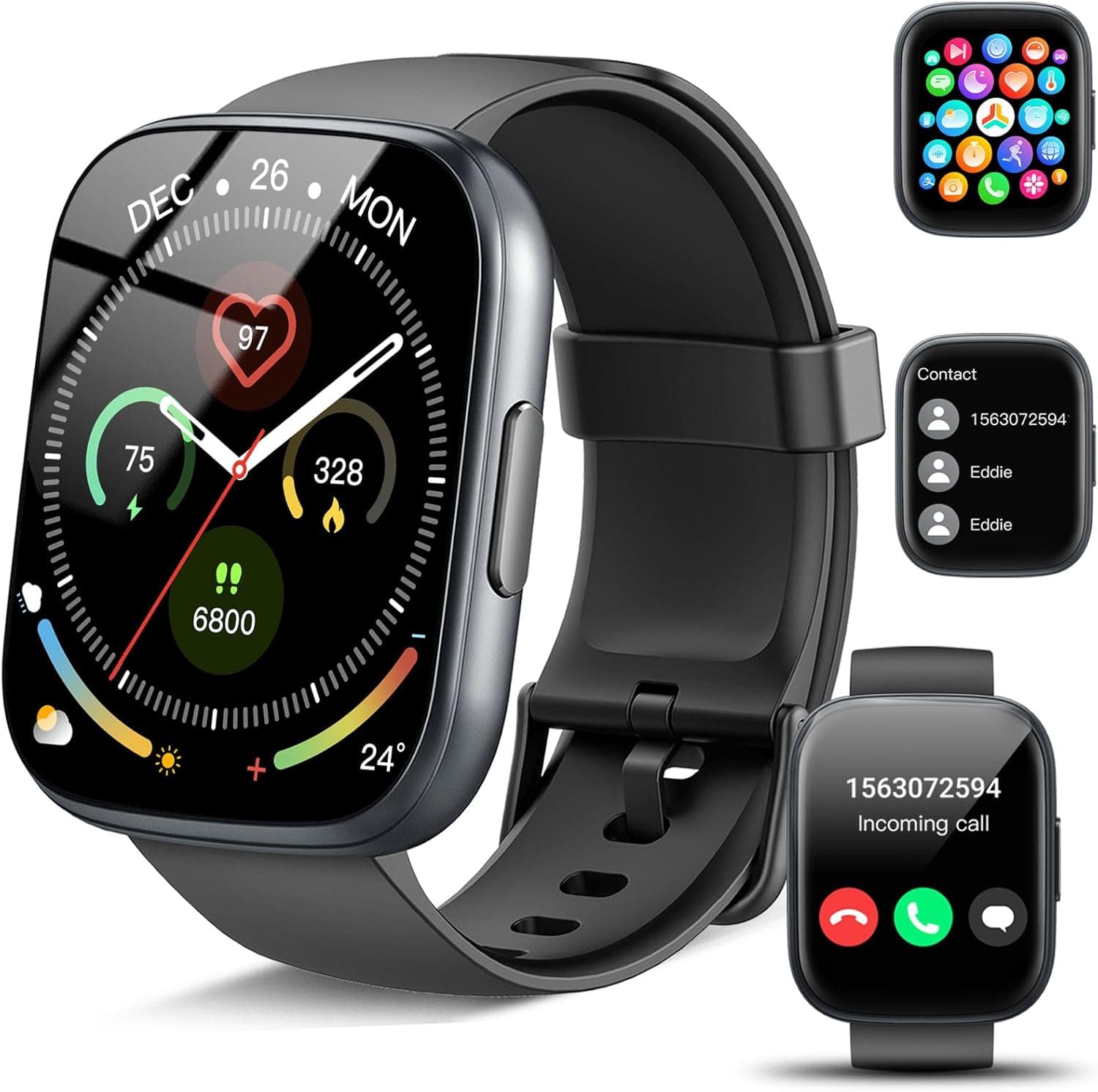 Smartwatch 1.95" con chiamate Bluetooth e SpO2 ⌚