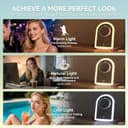 Thumbnail 1 de Specchio trucco ricaricabile pieghevole 10× con LED e memoria 🪞