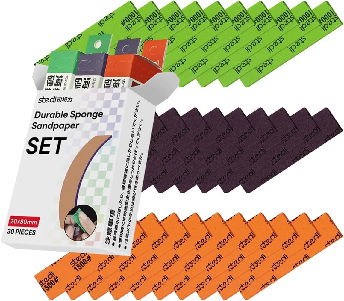 stedi Spugna abrasiva per modellismo 3 mm, 30 fogli 🎨