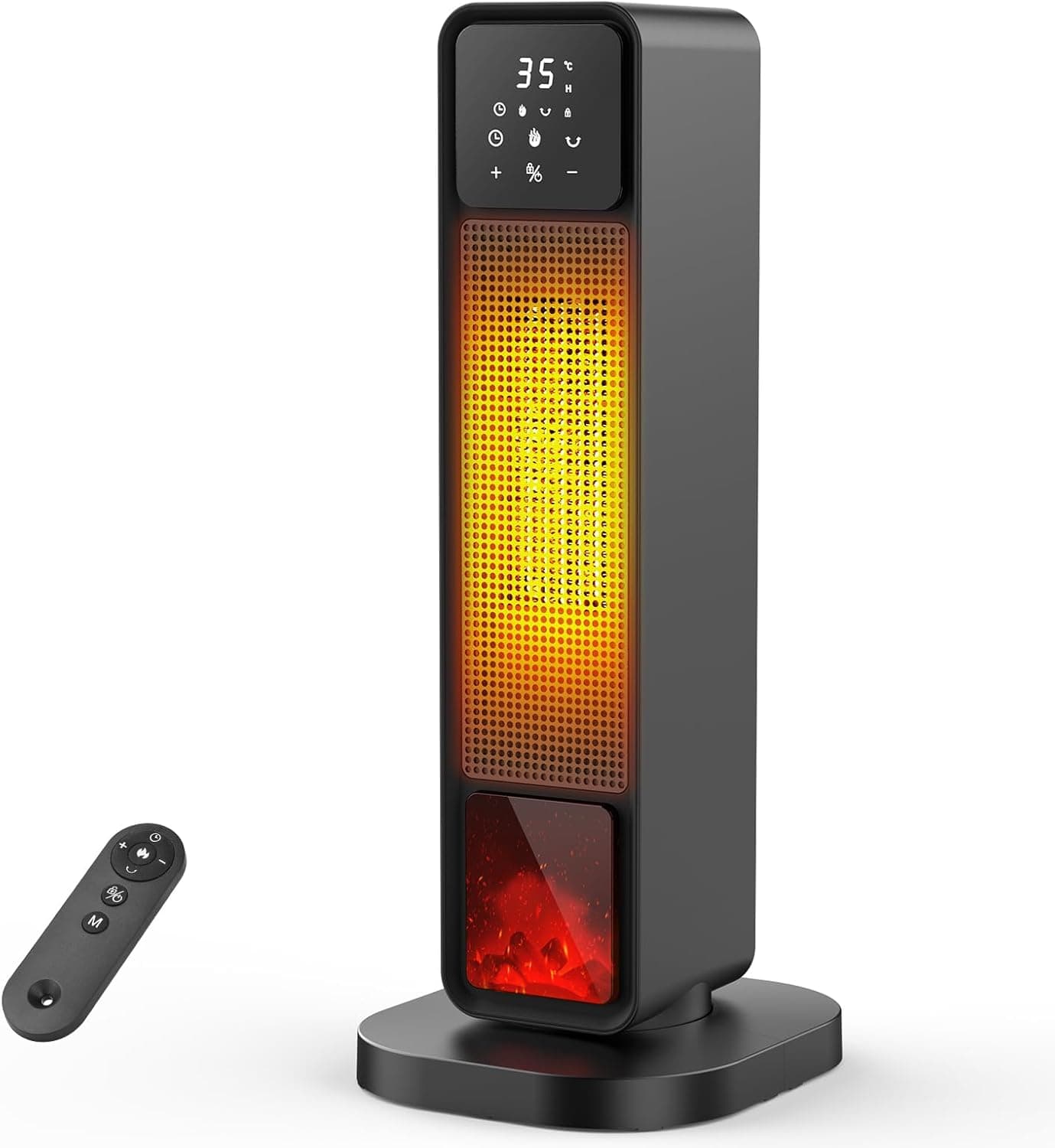 Stufa elettrica 2200W basso consumo con timer e telecomando 🔥