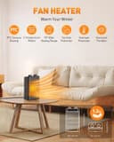 Thumbnail 1 de Stufetta elettrica 1500W basso consumo, 3 modalità, oscillante 🔥