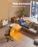 Thumbnail 4 de Stufetta elettrica 1500W basso consumo, 3 modalità, oscillante 🔥