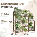 Thumbnail 3 de Supporto per piante da interno a più livelli, 3 ripiani 🌿