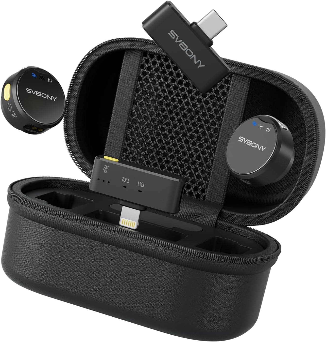 SVBONY Microfono lavalier wireless 48 kHz/16 bit 🎙️