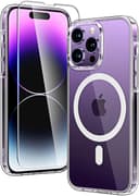 Thumbnail principal de TAURI Cover iPhone 14 Pro trasparente con MagSafe e pellicola 📱