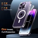 Thumbnail 3 de TAURI Cover iPhone 14 Pro trasparente con MagSafe e pellicola 📱