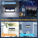 Thumbnail 3 de TECKNET Faretto solare 416 LED con sensore di movimento 🌞