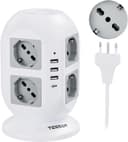 Thumbnail principal de TESSAN Ciabatta multipresa 8 Schuko 2 m con 4 USB 🔌
