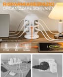 Thumbnail 3 de TESSAN Ciabatta multipresa 8 Schuko 2 m con 4 USB 🔌