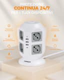 Thumbnail 5 de TESSAN Ciabatta multipresa 8 Schuko 2 m con 4 USB 🔌