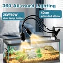 Thumbnail 1 de testyu Lampada riscaldante per tartarughe 25W+50W 🐢