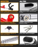 Thumbnail 3 de Tevlaphee Bloccasterzo 4 ganci per volante fino a 41,5 cm 🚗