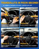 Thumbnail 5 de Tevlaphee Blocco volante antifurto regolabile 3 chiavi 🔒