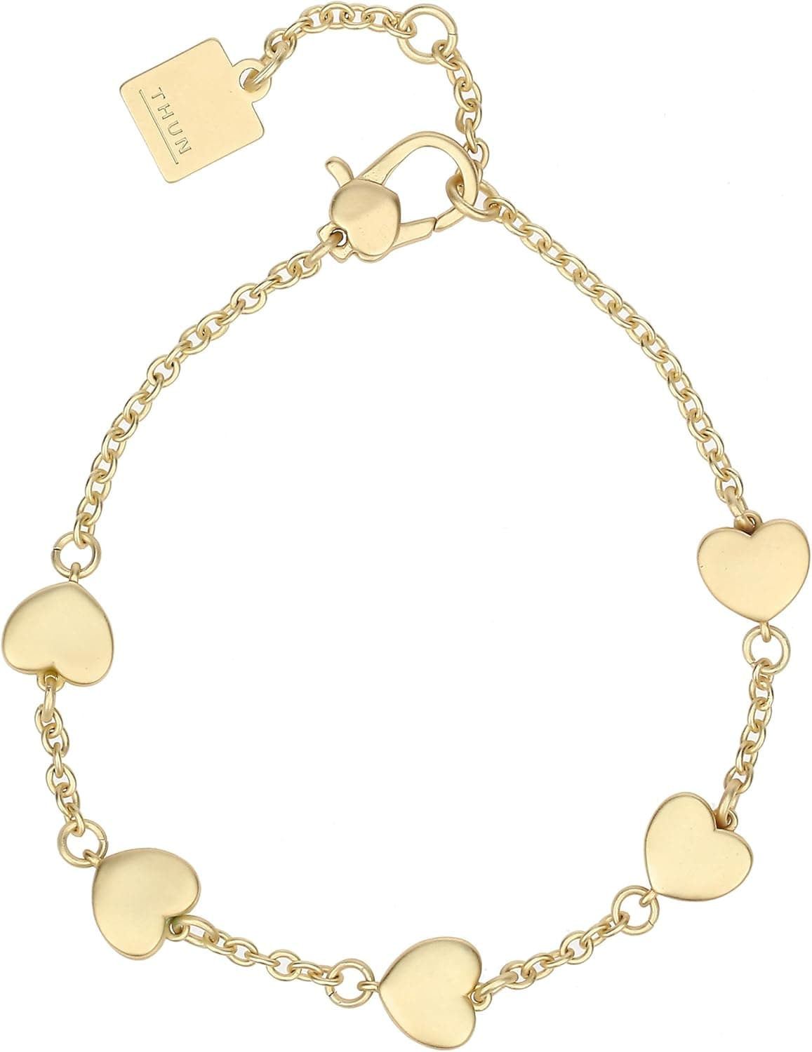 THUN Bracciale cinque cuori 16+3 cm 💍