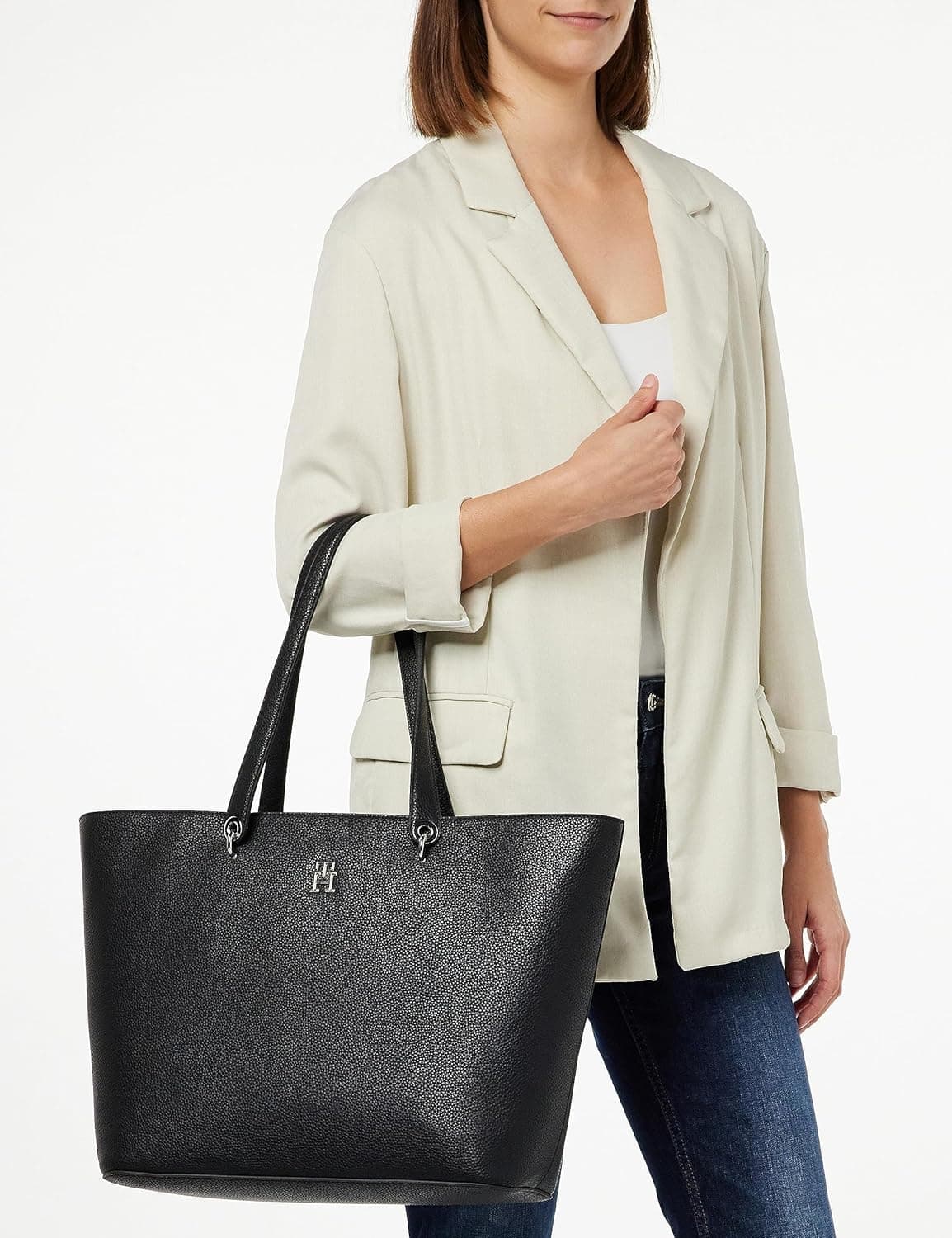 Tommy Hilfiger Emblem Borsa tote grande per donna 👜