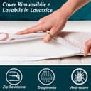 Thumbnail 6 de Topper Una Piazza e Mezza 120x190 in Foam — Topper materasso 6 cm 🛏️