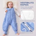 Thumbnail 5 de ToyaTec Sacco nanna con piedini 100 cm, 2,5 Tog 👶