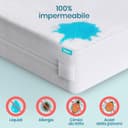 Thumbnail 2 de Twinzen Coprimaterasso Singolo 90x190x25 cm impermeabile 🛏️