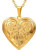 Thumbnail 1 de U7 Collana donna personalizzata con ciondolo portafoto cuore 📿